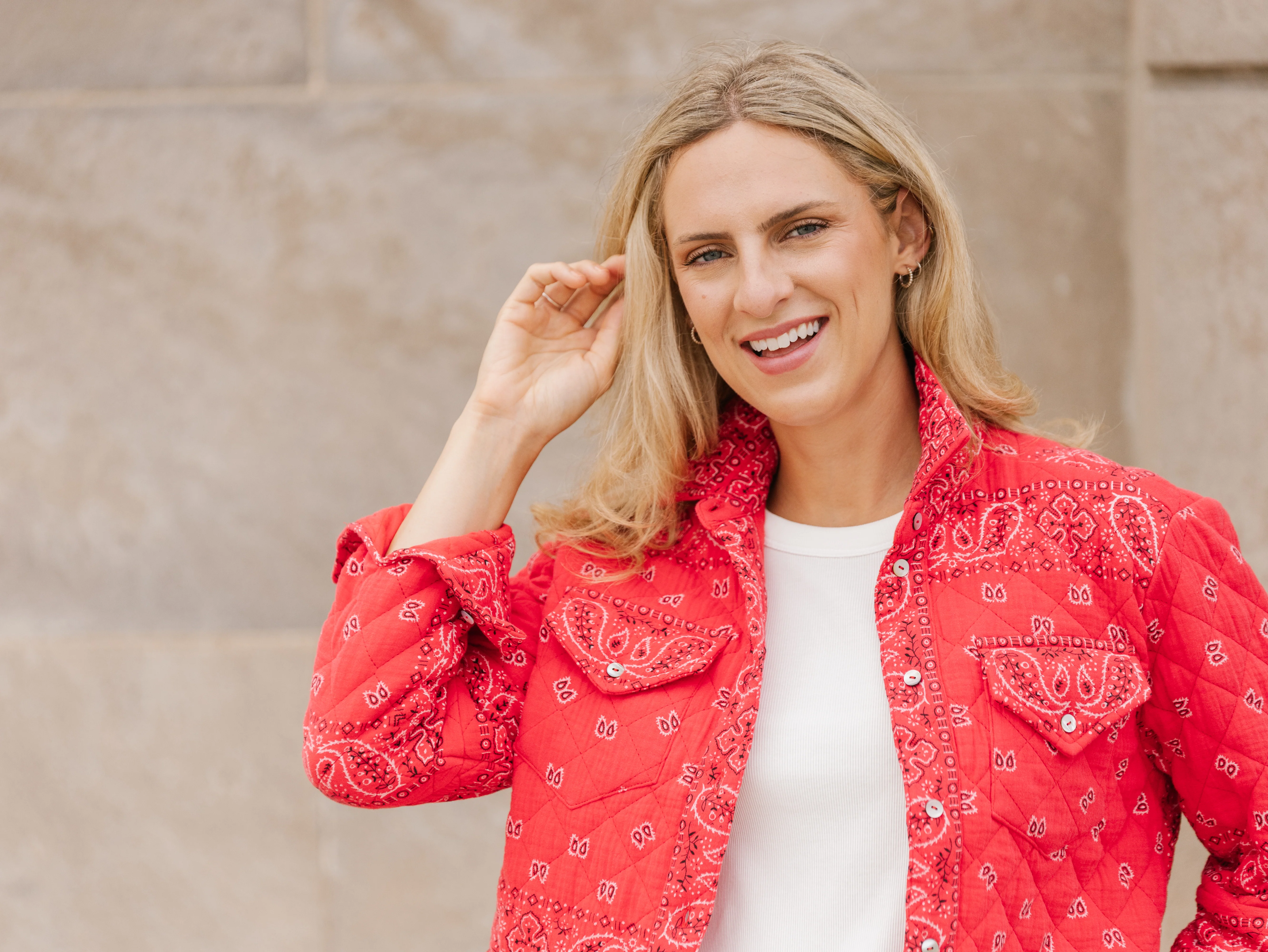 Bandana Quilted Shacket - Image 6