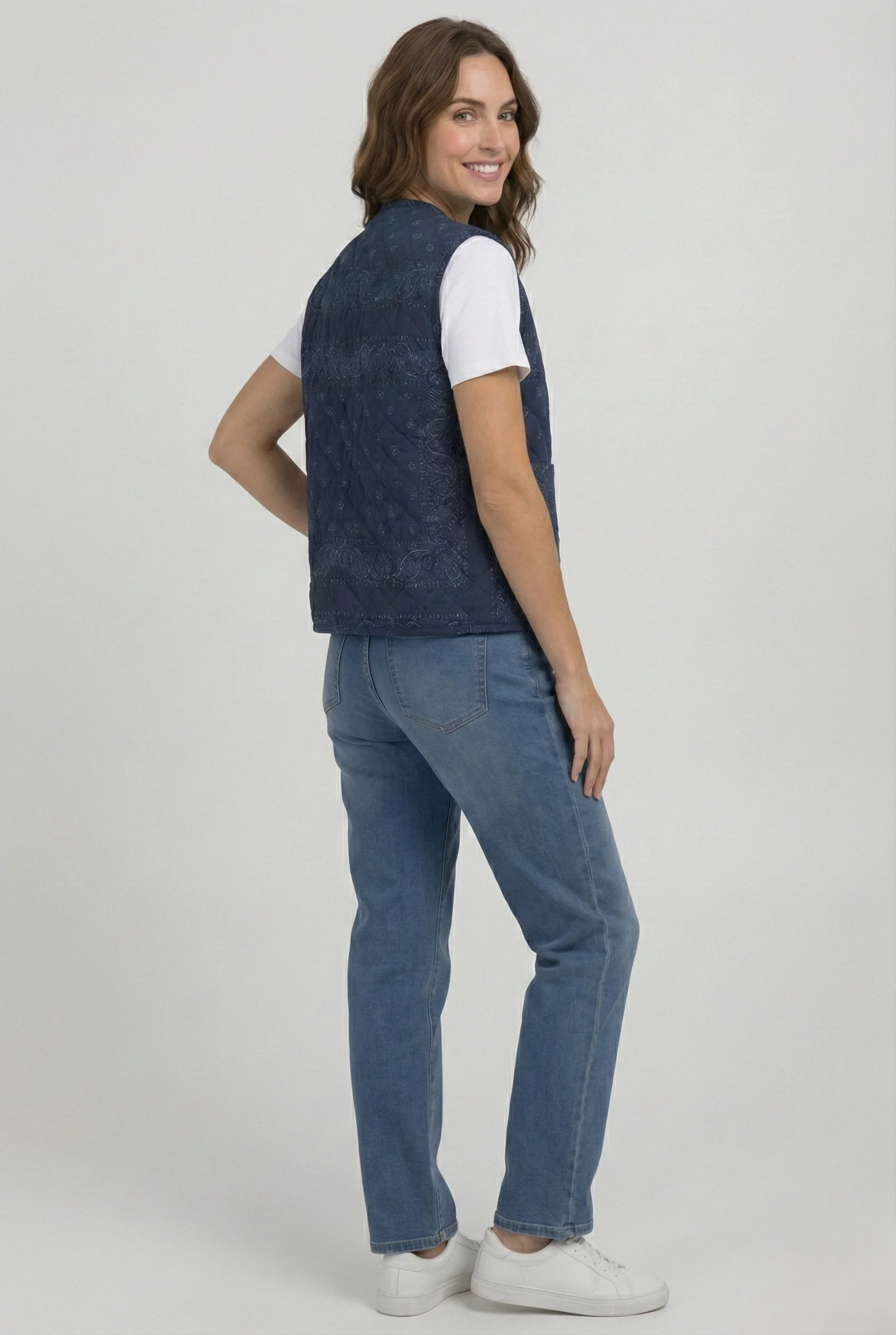 Bandana Quilted Vest - Image 4