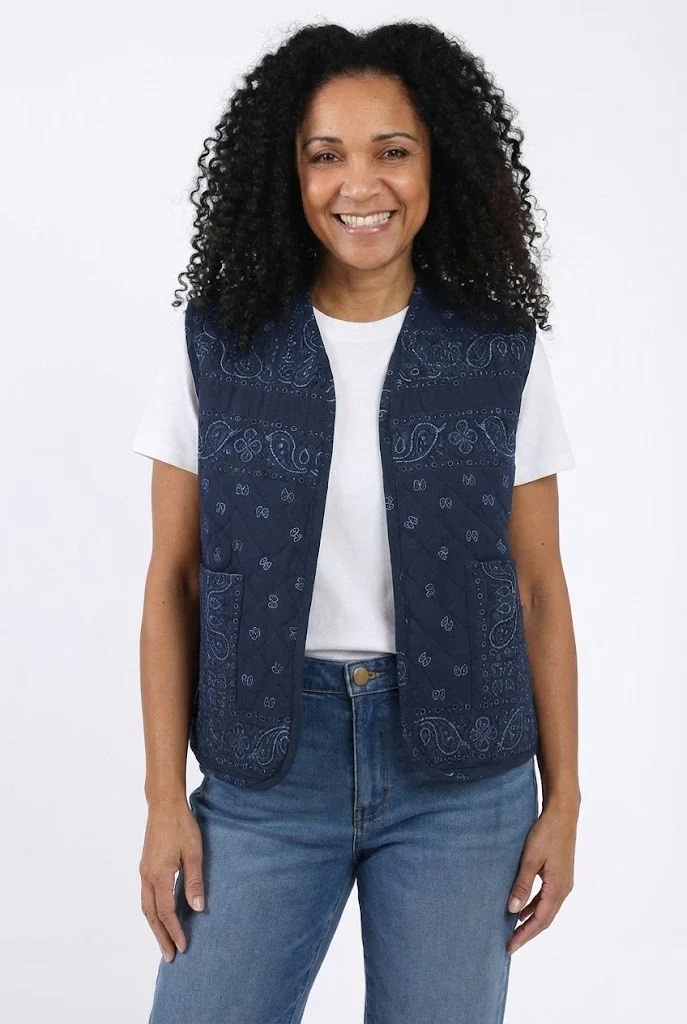Bandana Quilted Vest - Image 7