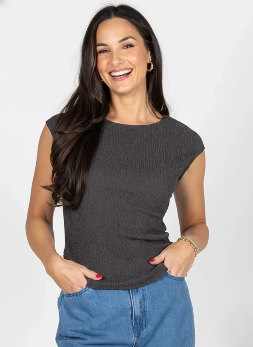 Crinkle Rouched Top - Image 3