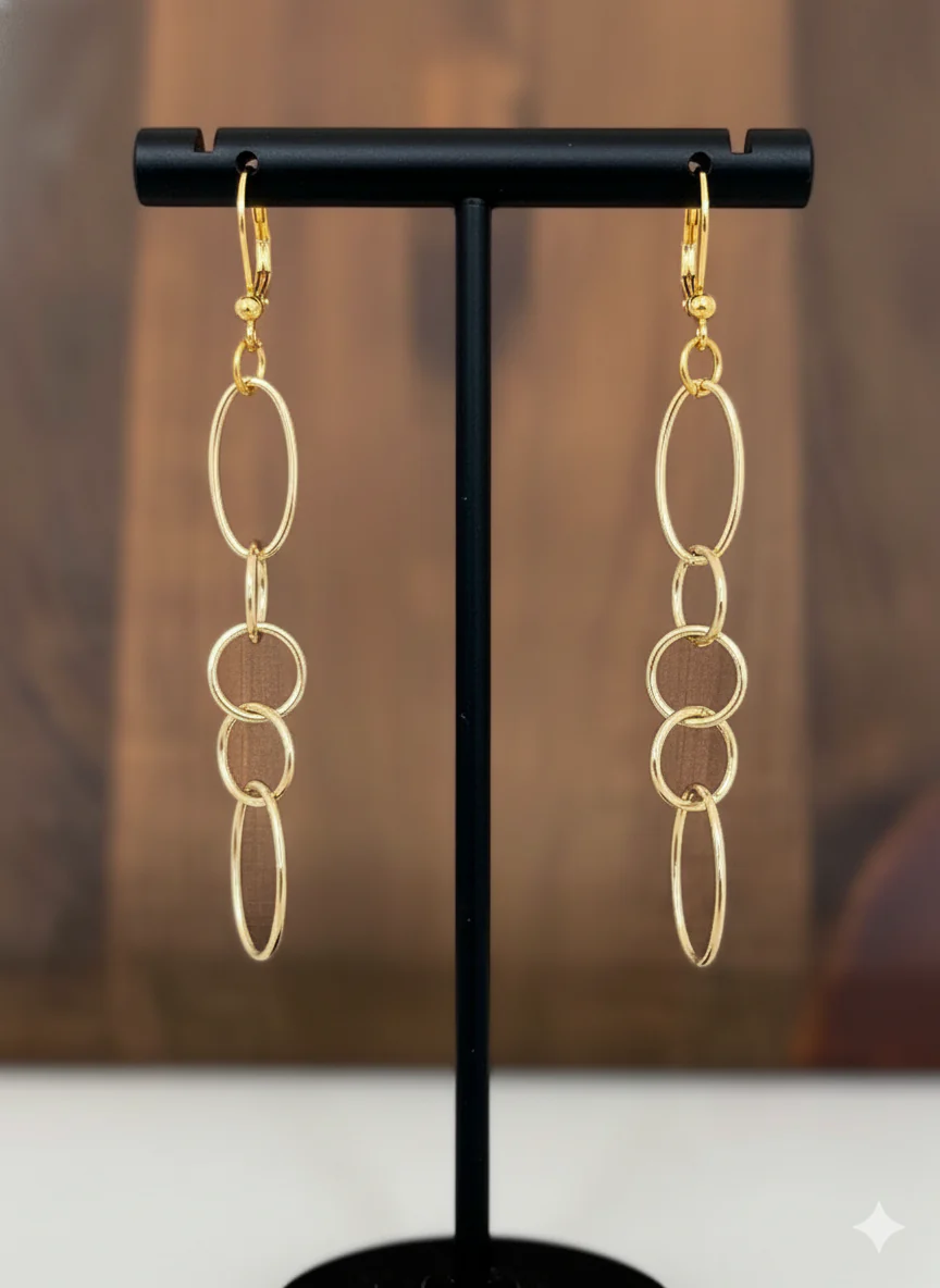 Delilah "Fun Flirty" Earrings - Gold - Image 3