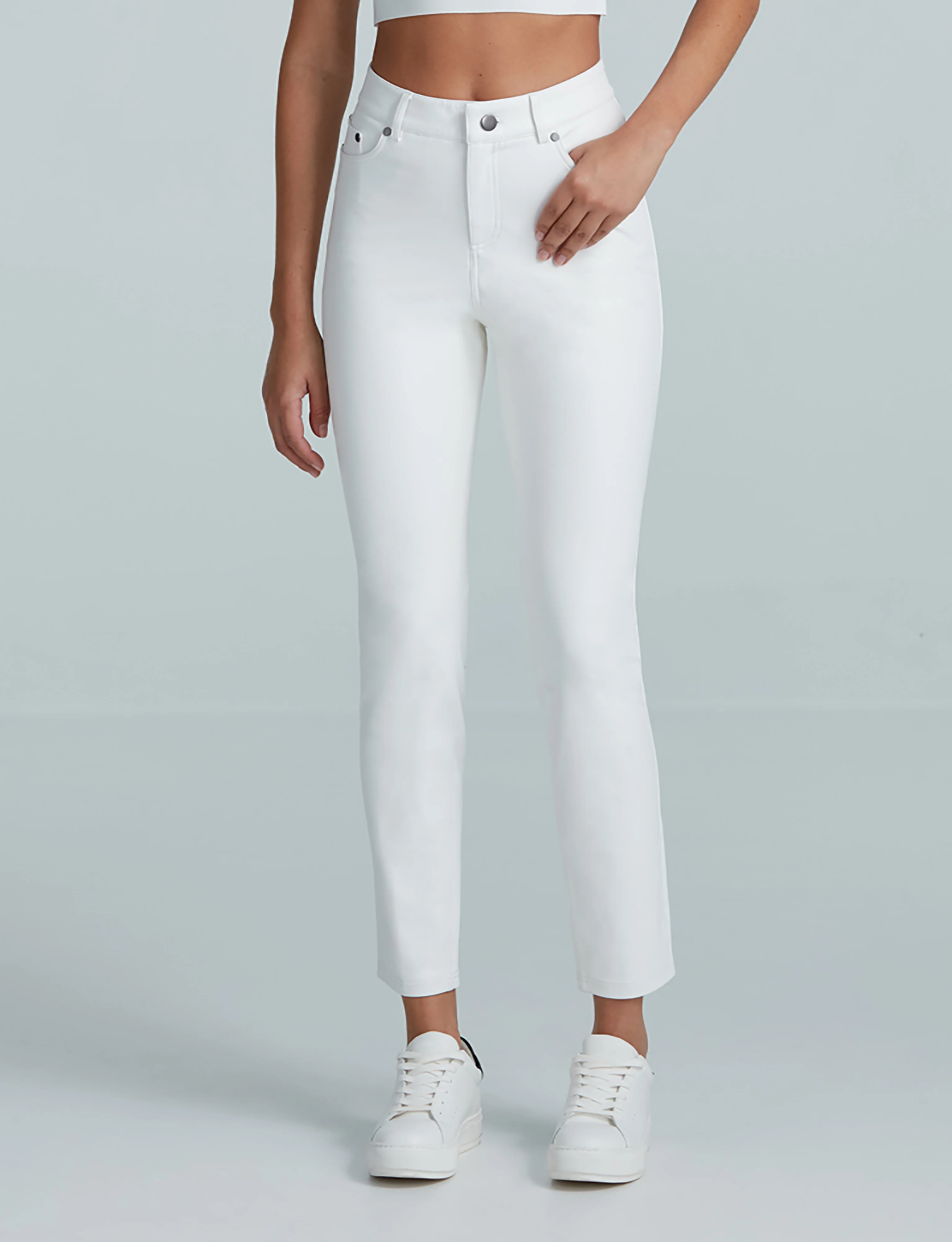Faux Leather Five Pocket Pant - Image 5