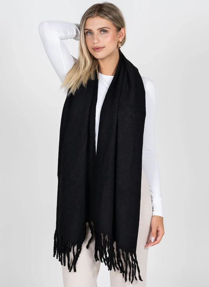 Fika Solid Blanket Scarf - Image 2