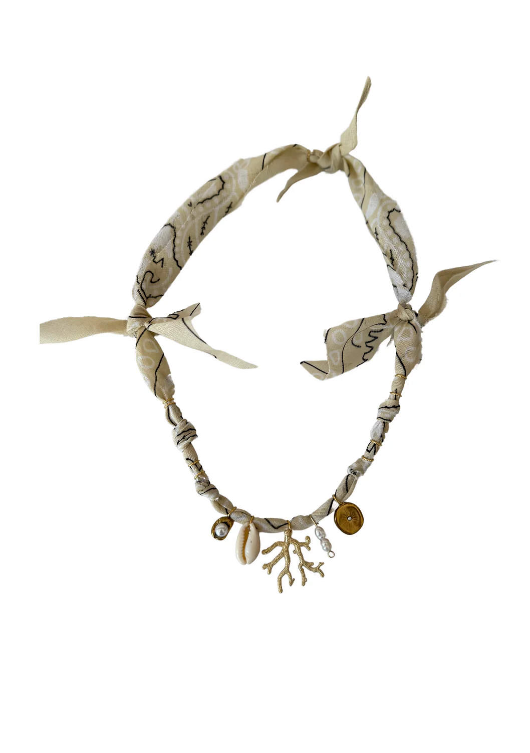 Golden Fluo Nude Coral Necklace - Image 2