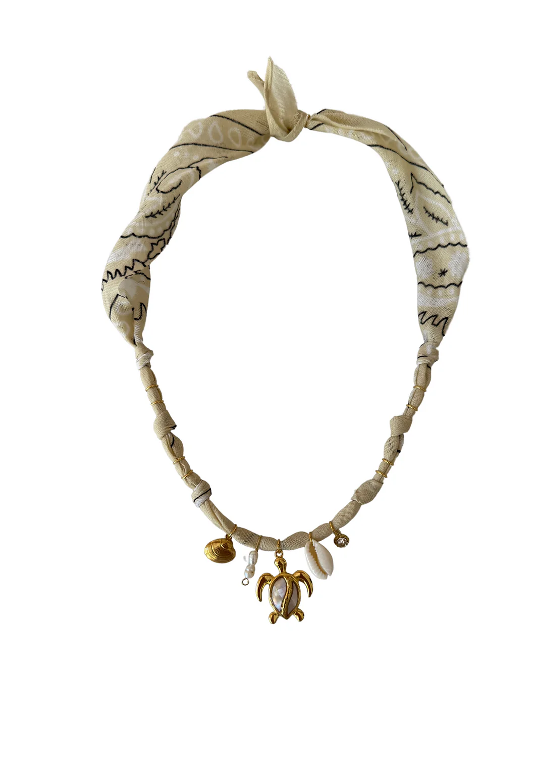 Golden Fluo Nude Turtle Necklace - Image 2