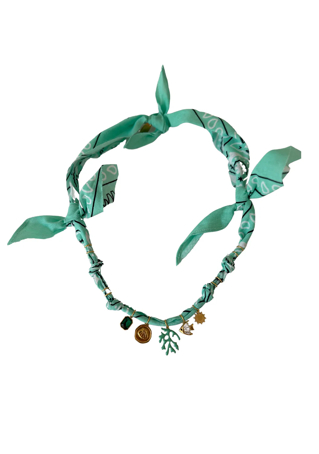 Hydra Island Aqua Coral Necklace - Image 2