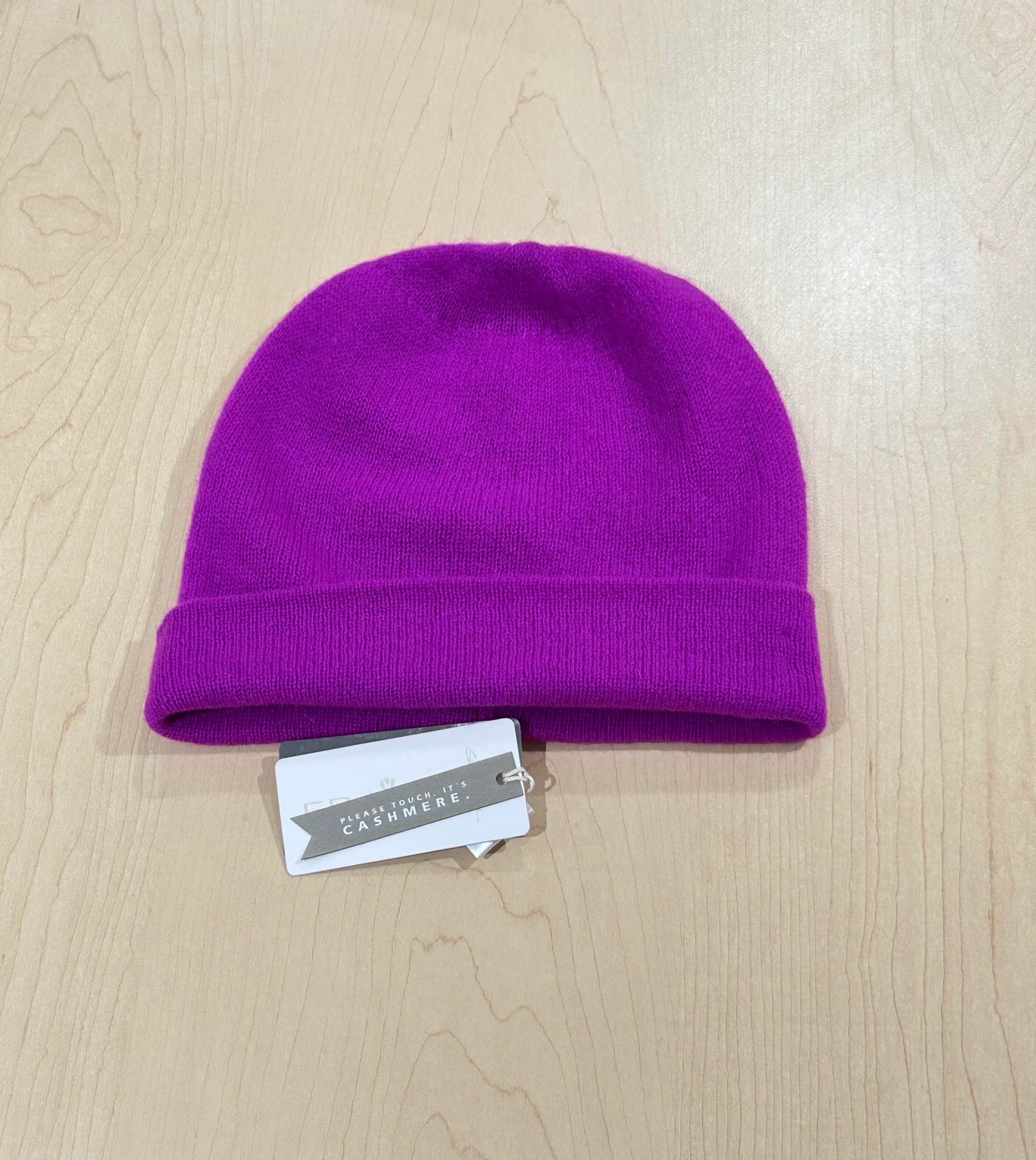 Jersey Knit Cashmere Slouch Hat - Image 6