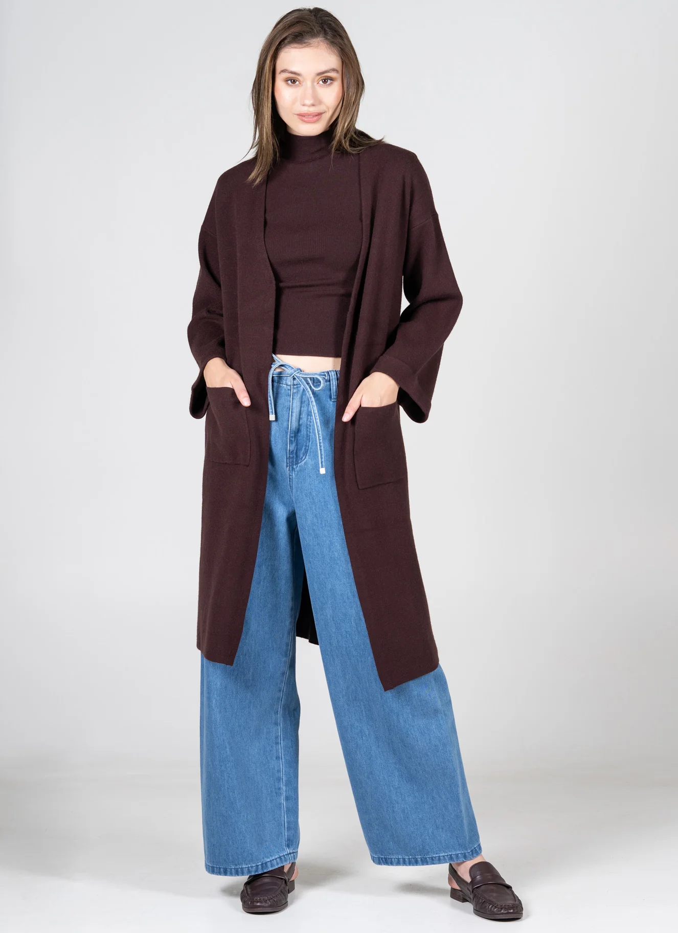Knit Long Cardigan - Image 3