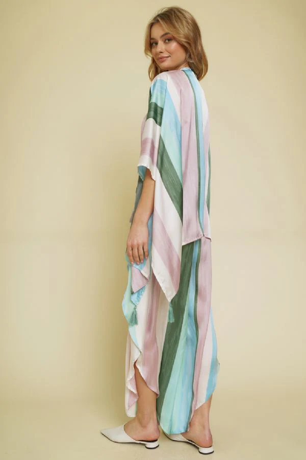 Pastel Stripe Kimono - Image 3