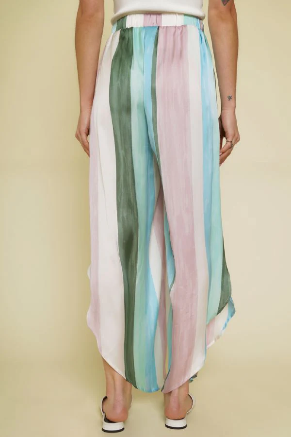 Pastel Stripe Wrap Pants - Image 6