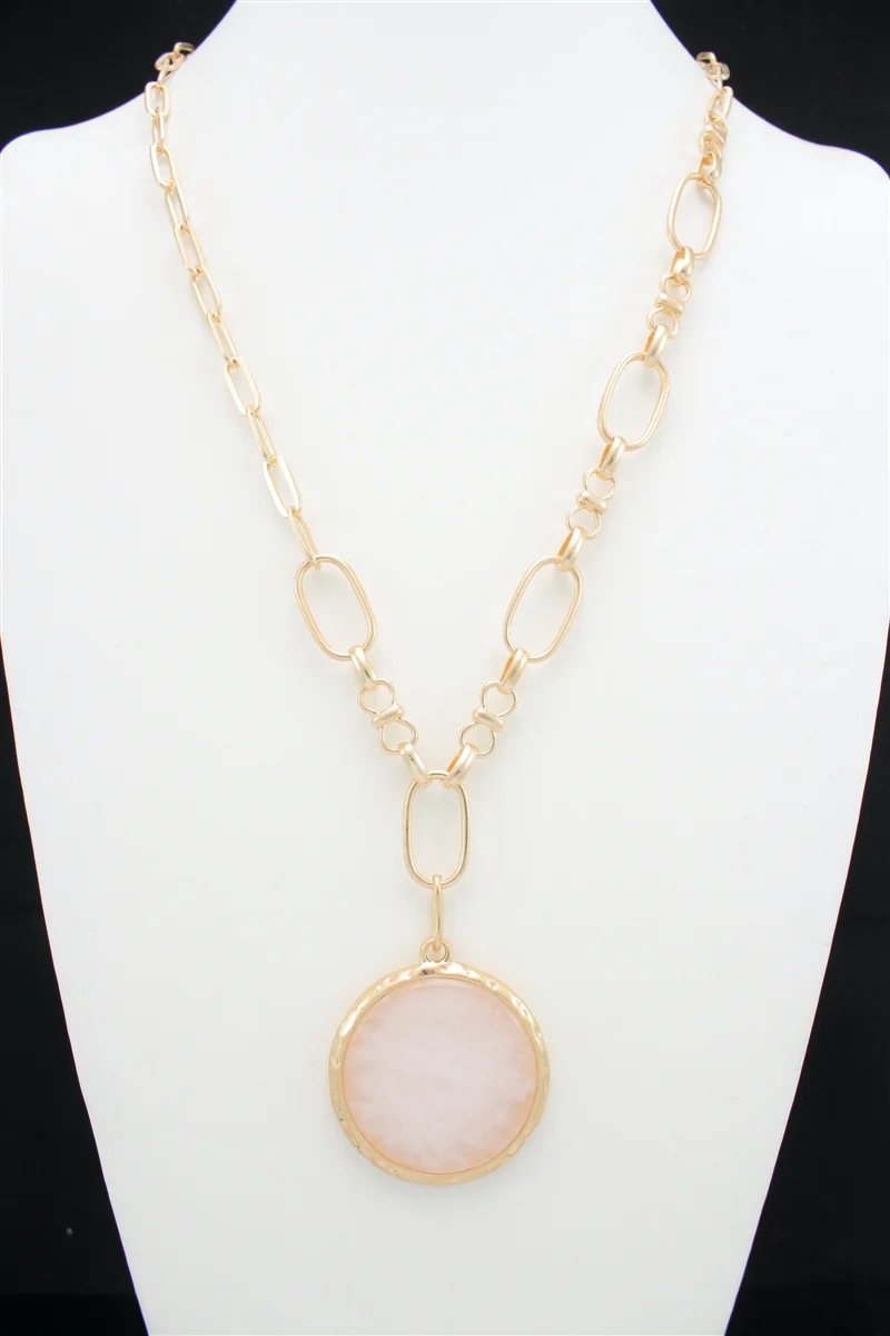 Quartz Circle Necklace - Image 2