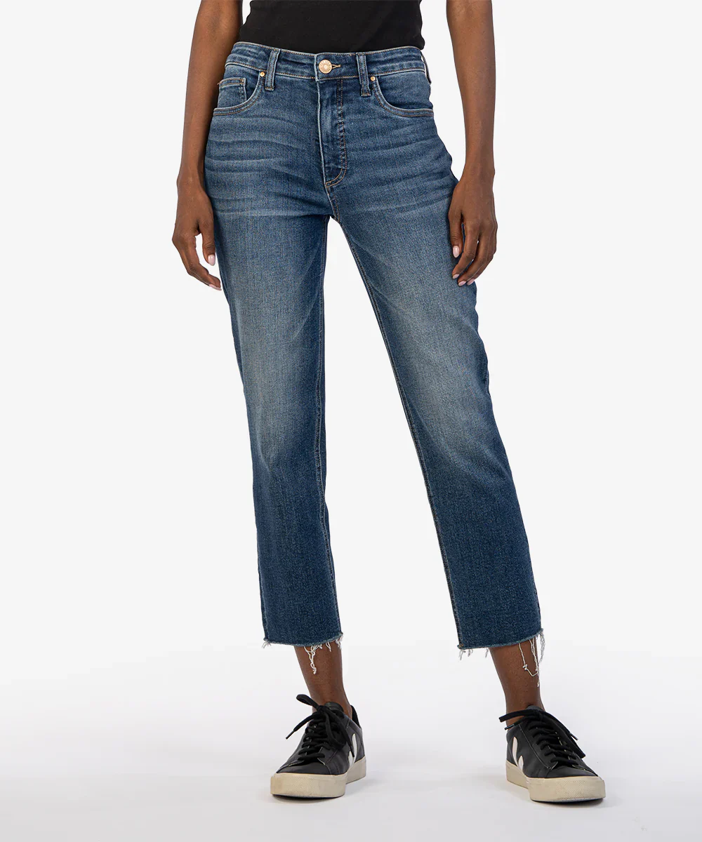 Rachael High Rise Mom Raw Hem - Image 6