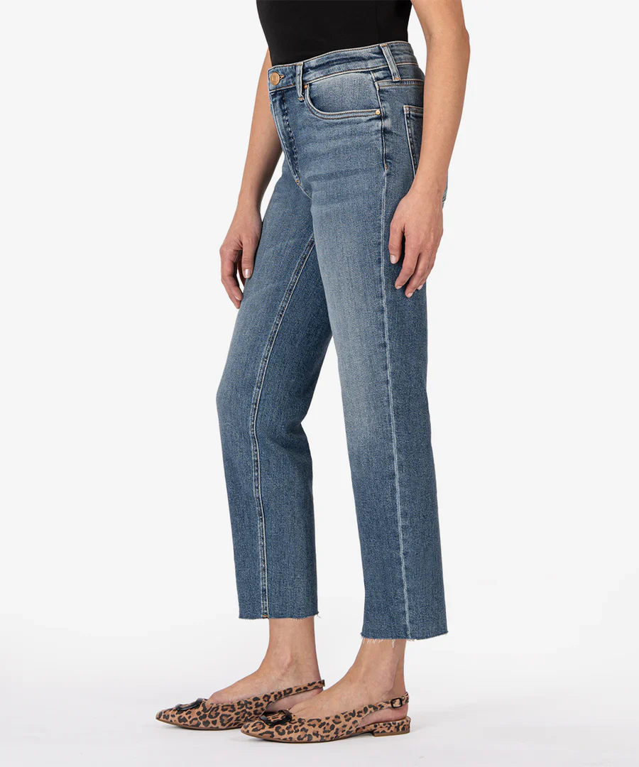 Rachael High Rise Mom Raw Hem - Image 8