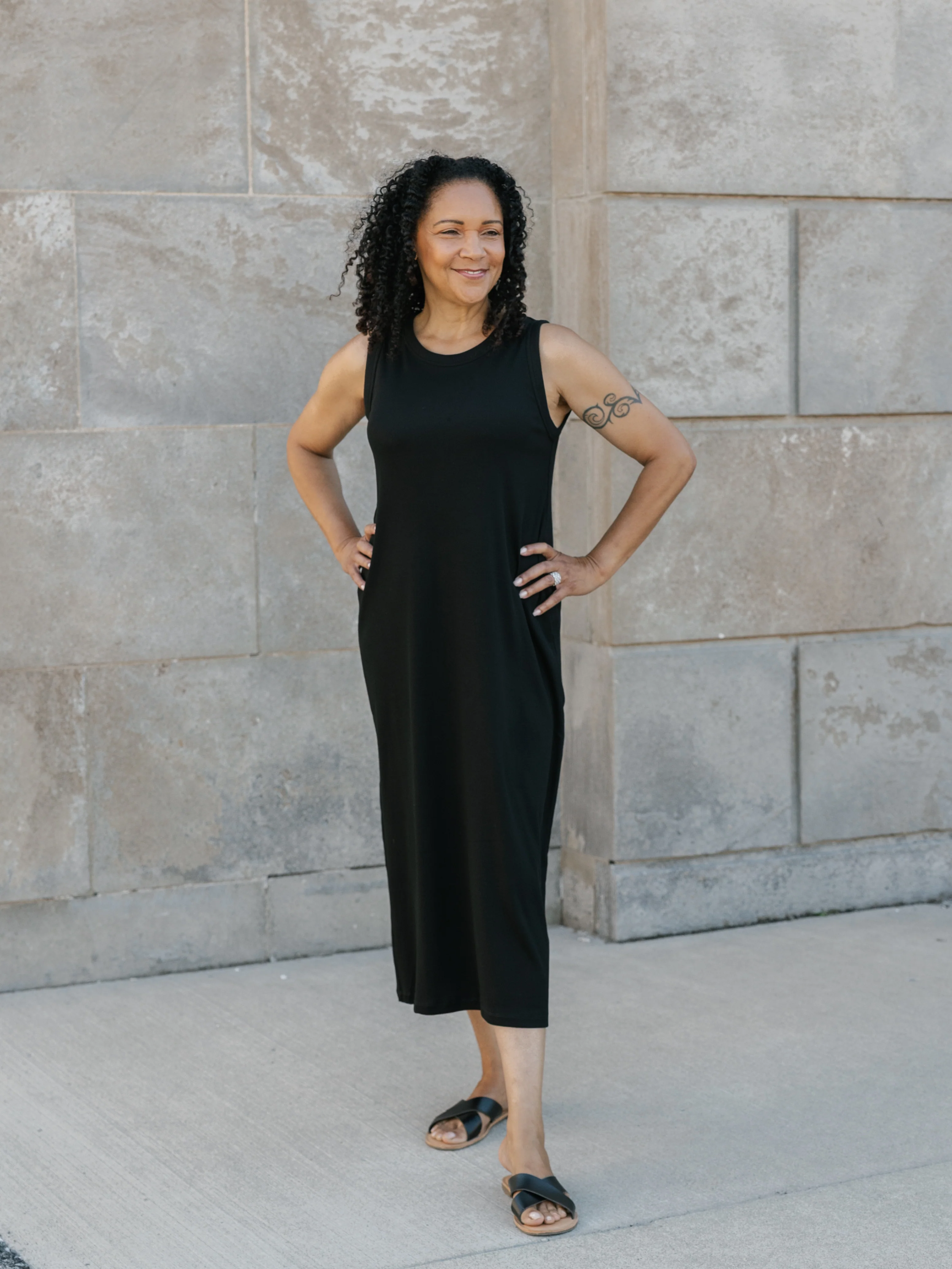Rib Tank Dress - Image 3