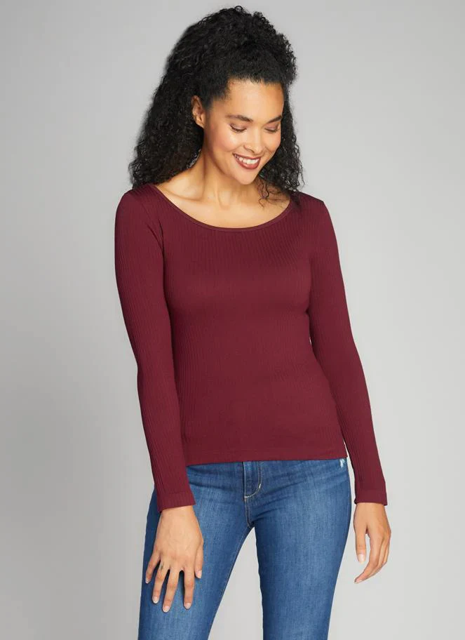 Ribbed Long Sleeve Round Neck - Image 4