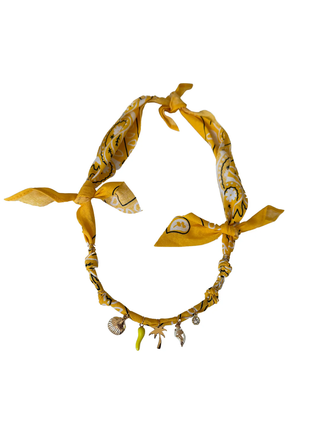 Santa Giulia Yellow Palm Tree Necklace - Image 5