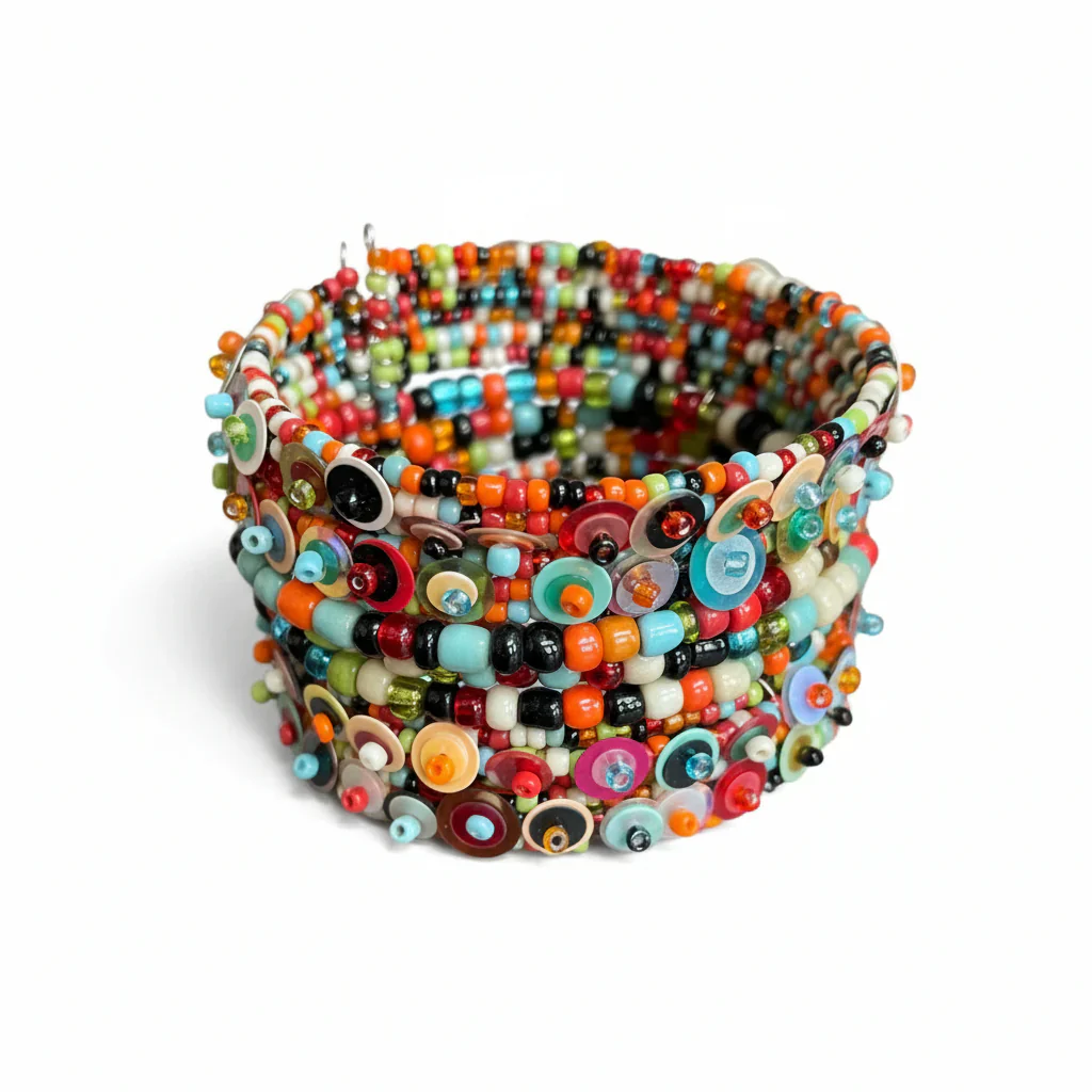 Sequin & Bead Cuff - Image 9