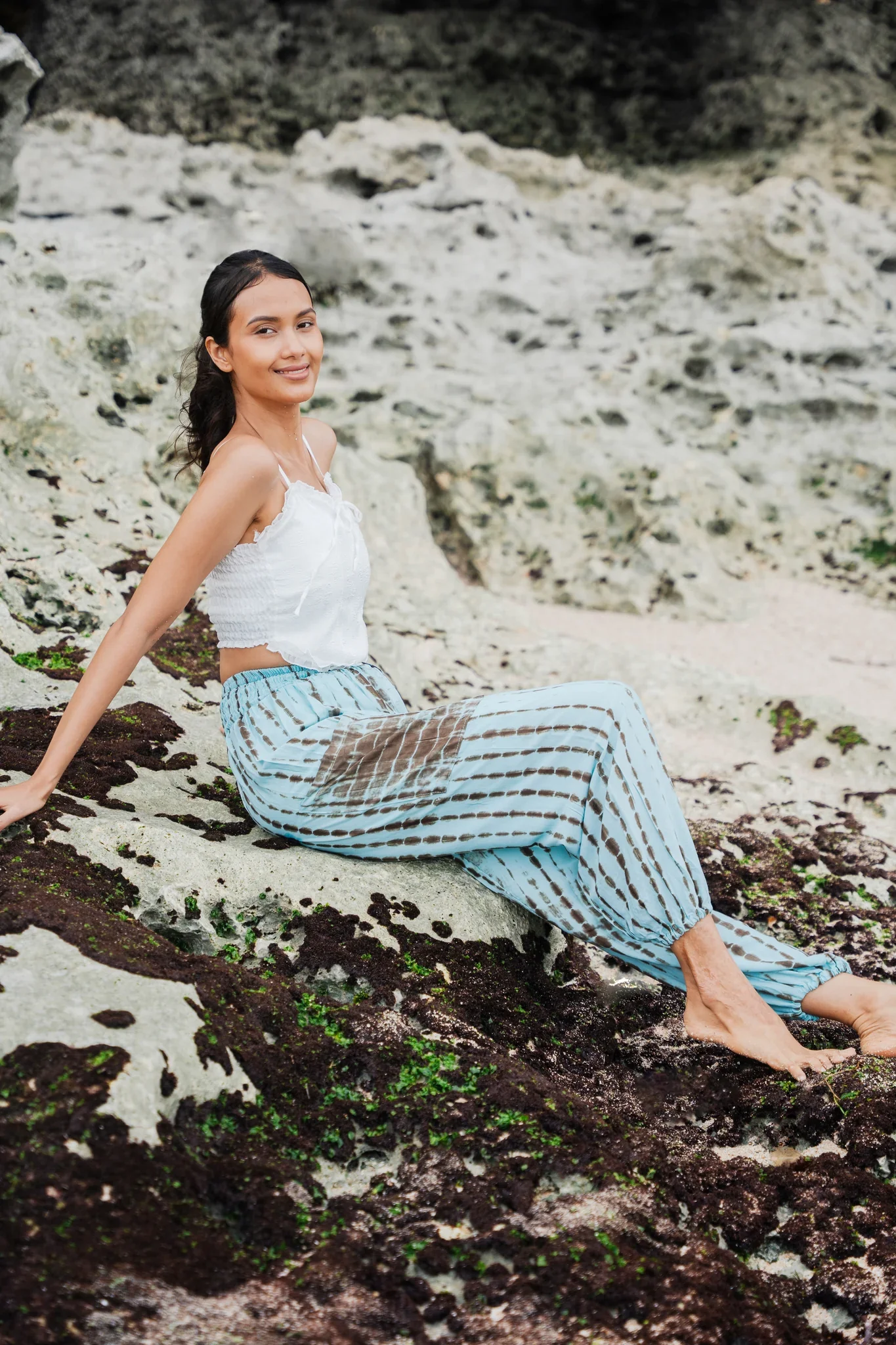 Simple Bone Tie Dye Bali Pant - Image 3