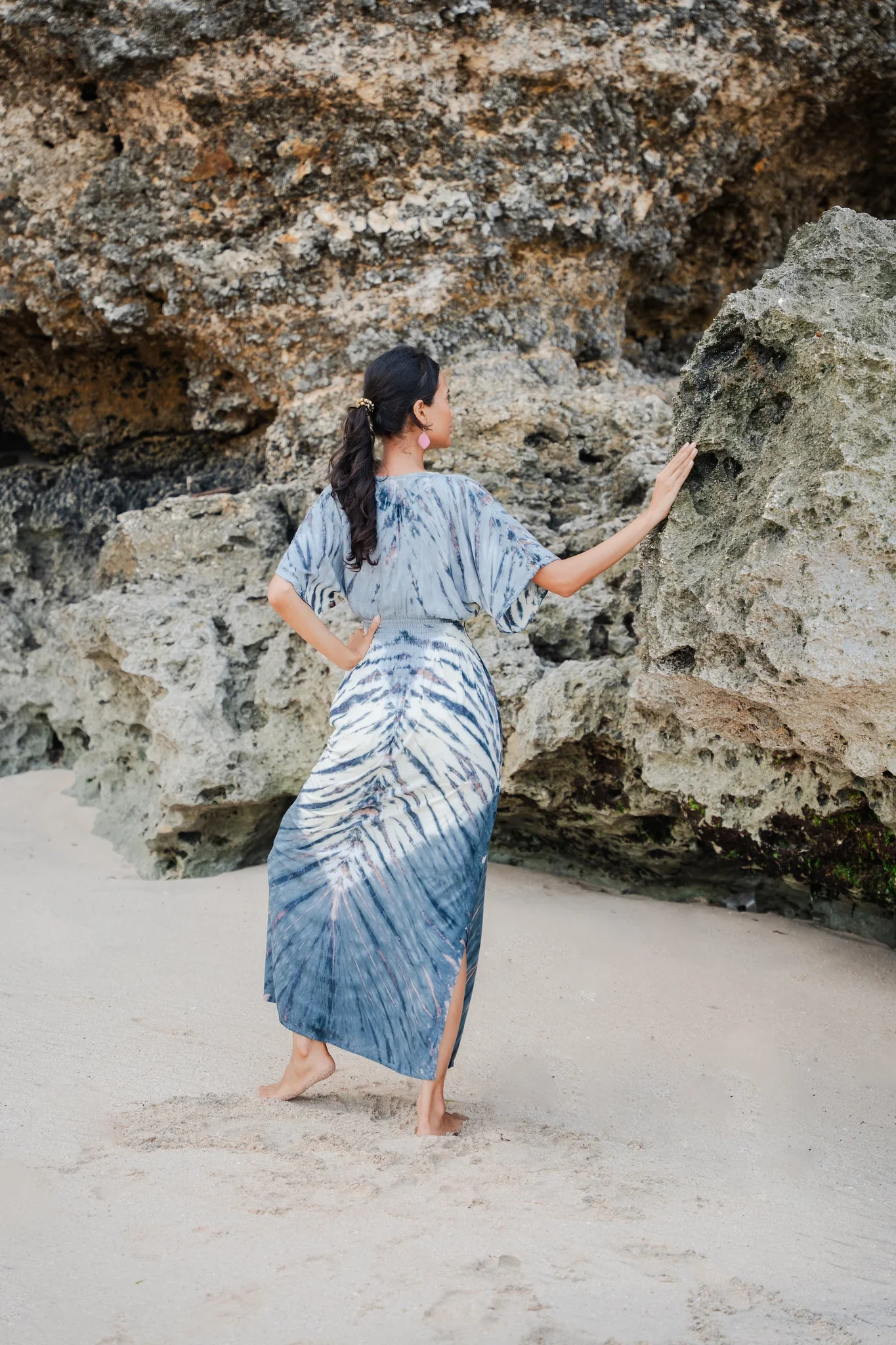 Tie Dye Lapis Ombre Maxi Dress - Image 6