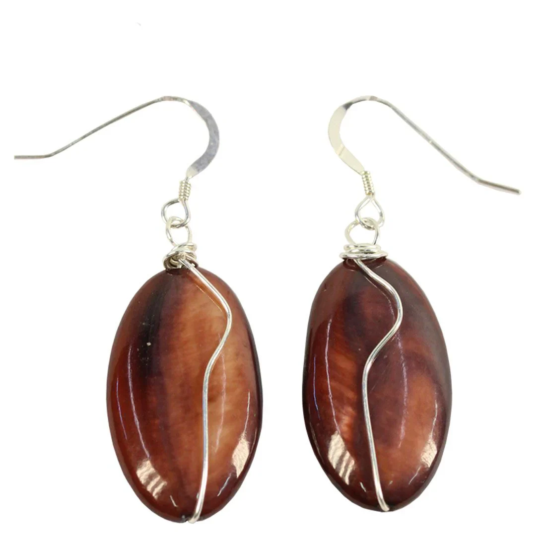 Trent Earring "Rushing Water" Dark Copper - Image 2